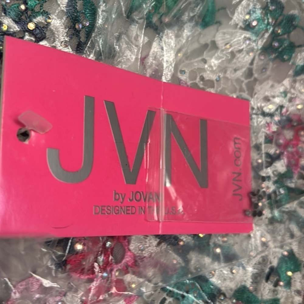 JVN by Jovani Floral Beaded Gown NWT - Picture 10 of 11